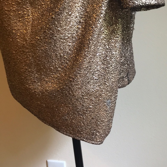 SOLD Gold Long Sleeve Dress - Picture 3 of 6